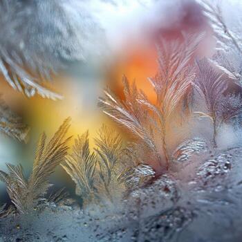 el de ensueño cristal patrones de ventana escarcha foto