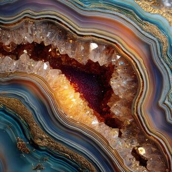 The Concealed Cosmos found within an Agate Gem photo