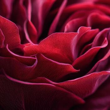 The Velvety Red Texture of a Rose Petal Abstract photo