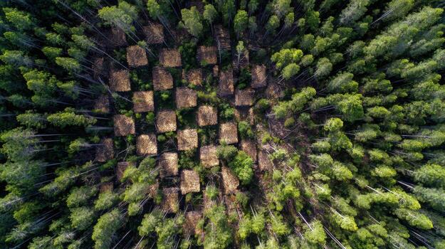 The Checkerboard Effect of Cutting Down Forests photo