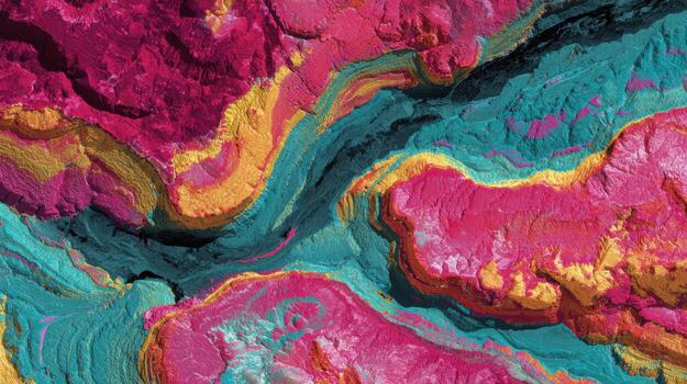 A Conceptual Map Showing Mineral Alteration with Hyperspectral Data photo