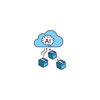 AI System and Data Cloud for Smart Data Analytics, optimizing Data Collection and Management with efficient Predictive Model Computing solutions vector