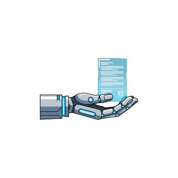 An android cyborg bot showcases the evolution of artificial intelligence, robotics service, and automation technology for efficient logistic delivery progress vector