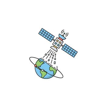 Data Science AI System for Big Data Collection and Analysis. A Data Cloud solution for monitoring growth, performance, and strategic research management vector