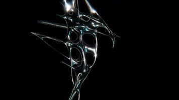 design av modern kromtyp trogen y2k looping design element bakgrund video