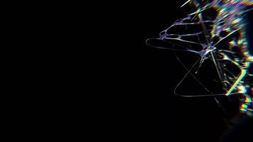 design av typografisk kromtyp trogen y2k looping design element bakgrund video