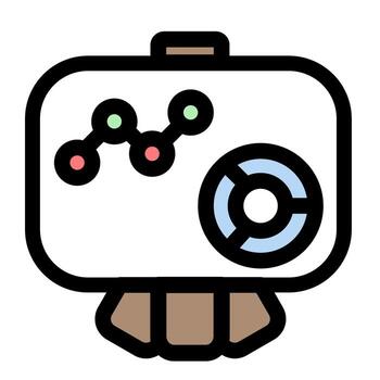 datos análisis panel- negocio reporte presentación icono vector