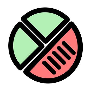 tarta gráfico icono- datos visualización- negocio reporte Estadísticas vector