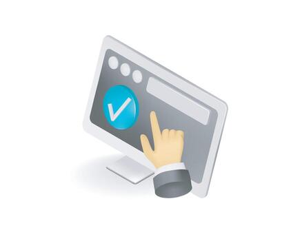Web user experience checklist vector