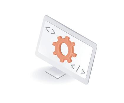 software desarrollo codificación programador vector