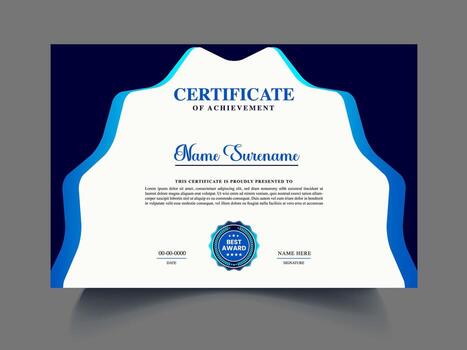 Certificate Design Template for Workshop Participation vector