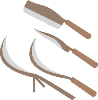 Set of curry cutter graphic design on white background vector