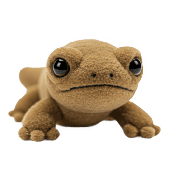 davanti Visualizza di un' Marrone rettile felpa giocattolo su un' trasparente sfondo png