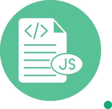 javascript código retazo glifo circulo vector