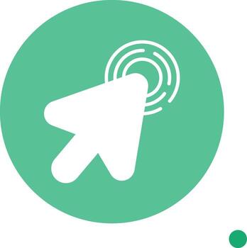 Context Menu Right Click Glyph Circle vector