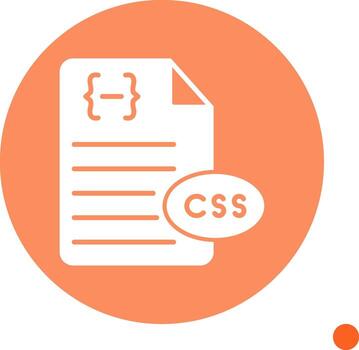 css estilo sábana símbolo glifo circulo vector
