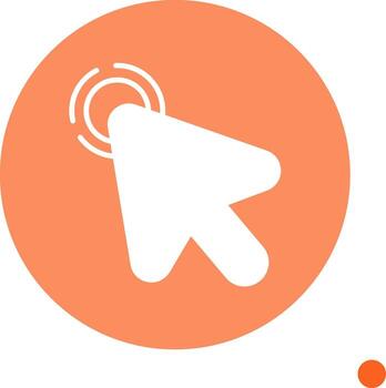 Quick Double Click Glyph Circle vector