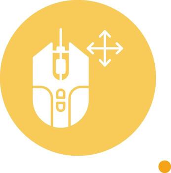 Drag and Move Object Glyph Circle vector