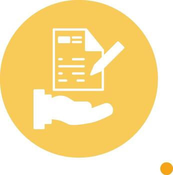 personalizado cliente proyecto propuesta glifo circulo vector