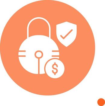 Predefined Fixed Price Project Glyph Circle vector