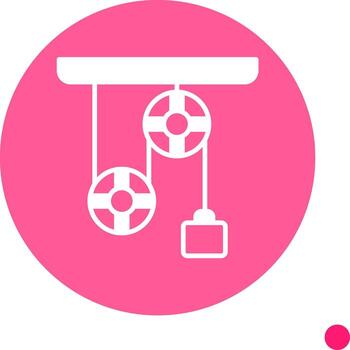 Physics Lab Experiment Setup Glyph Circle vector