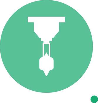 Multi Size Drill Bits Set Glyph Circle vector