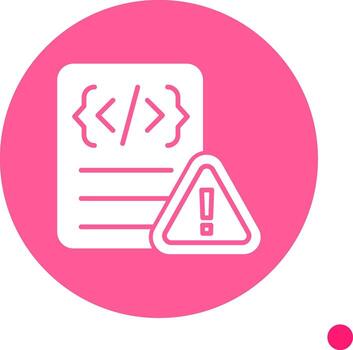 guión tiempo de ejecución error glifo circulo vector