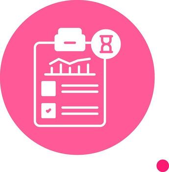 Task Currently In Progress Glyph Circle vector