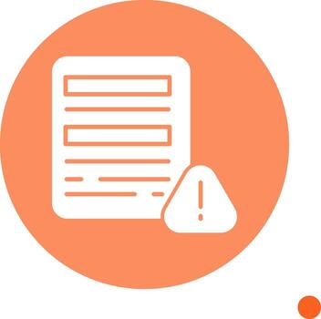 Form Submission Failure Glyph Circle vector
