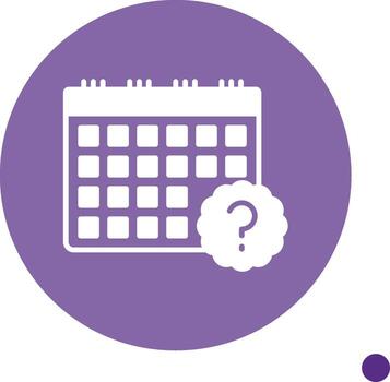 Project Execution Difficulties Report Glyph Circle vector