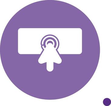 abierto existente archivo glifo circulo vector