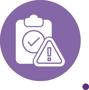 Data Validation Failure Glyph Circle vector
