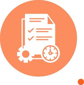 ágil proyecto administración herramienta glifo circulo vector