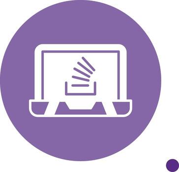 Stack Overflow Error Glyph Circle vector