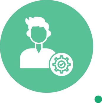 Execute System Command Glyph Circle vector