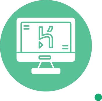 Heroku App Deployment Tool Glyph Circle vector