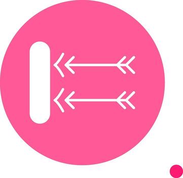 flotante punto error glifo circulo vector