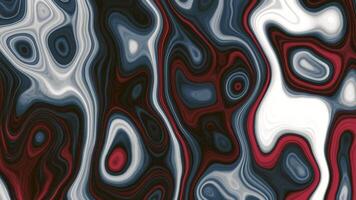 en sömlös rörelse grafisk terar en dynamisk och vätska turbulent mönster i nyanser av grå, blå, och rödbrun, skapande ett elegant marmor effekt. video