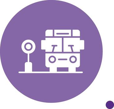 Operations Control Center Glyph Circle vector