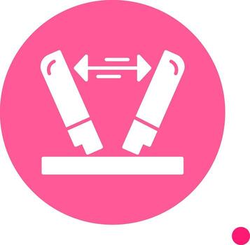 Payload Too Large Error Glyph Circle vector