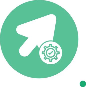 actualizar aplicación versión glifo circulo vector