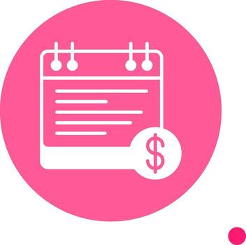 automatizado nómina de sueldos Procesando herramienta glifo circulo vector