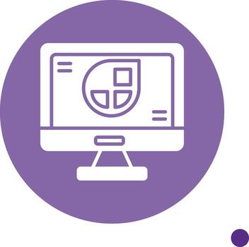 Jamstack Architecture Icon Glyph Circle vector