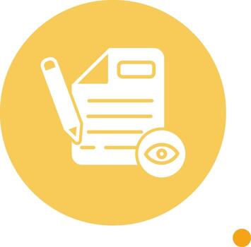 Read Only File System Error Glyph Circle vector