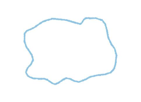 ondulado lápiz de color contorno con orgánico marco aparece como un mano dibujado bosquejo. azul gota forma sirve como citar rectángulo fondo, ideal para gráfico modelo y creativo declaración. vector