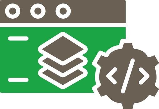 Full Stack App Based Graphic Design vector