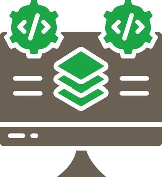 Full Stack Interactive User Interface Design vector