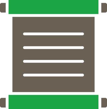 Scroll Paper Handcrafted User Interface Symbol vector