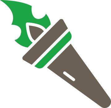 Fire Torch Smooth User Interface Symbol vector