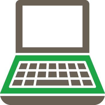 Laptop Smooth User Interface Symbol vector